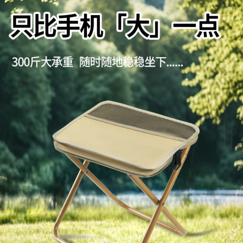 Lightweight Foldable Stool Shoulder Bag Design Collapsible Chair for Outdoor Camping & Fishing