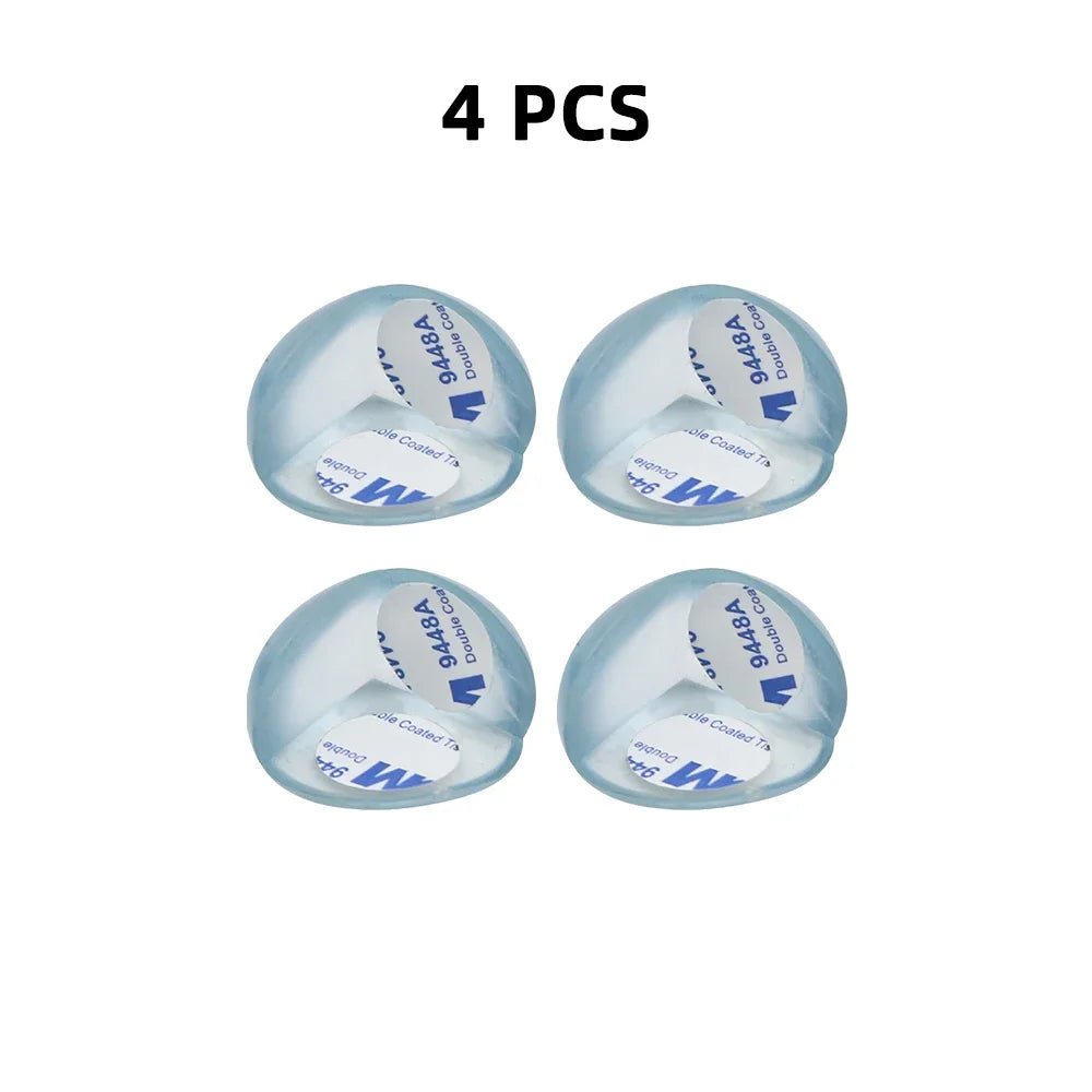 4/8/10/12Pcs Baby Safety Silicone Protector Table Corner Edge Protection Cover Transparent Anti Collision Soft Guard Home Tool