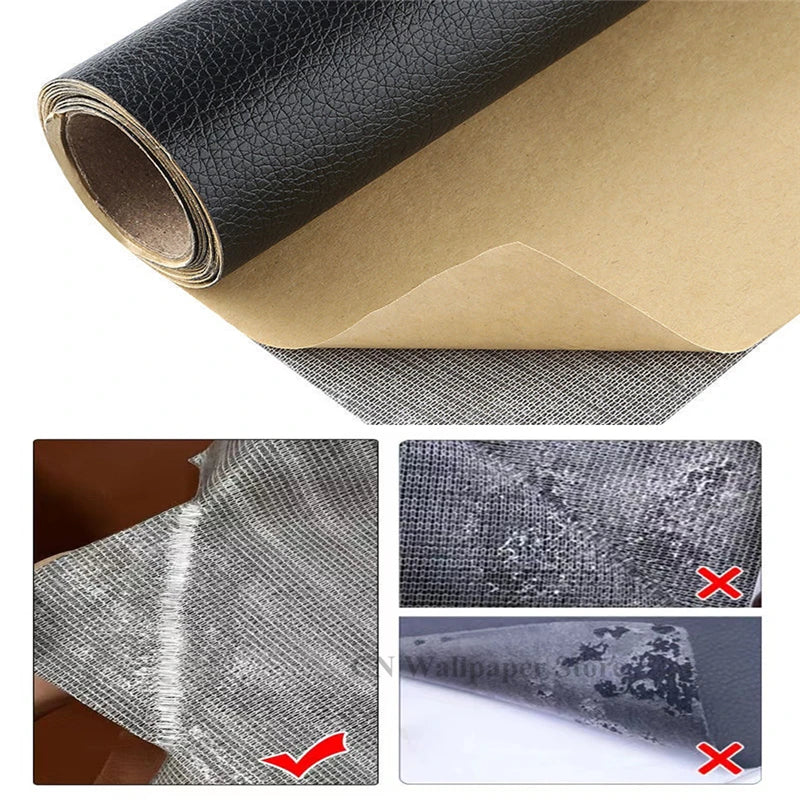 Repair Patches Self-Adhesive Leather PU Leather Fabric Stickers for Leather Clothes Sofa Car Seats Furniture Bags Repair Sticky
