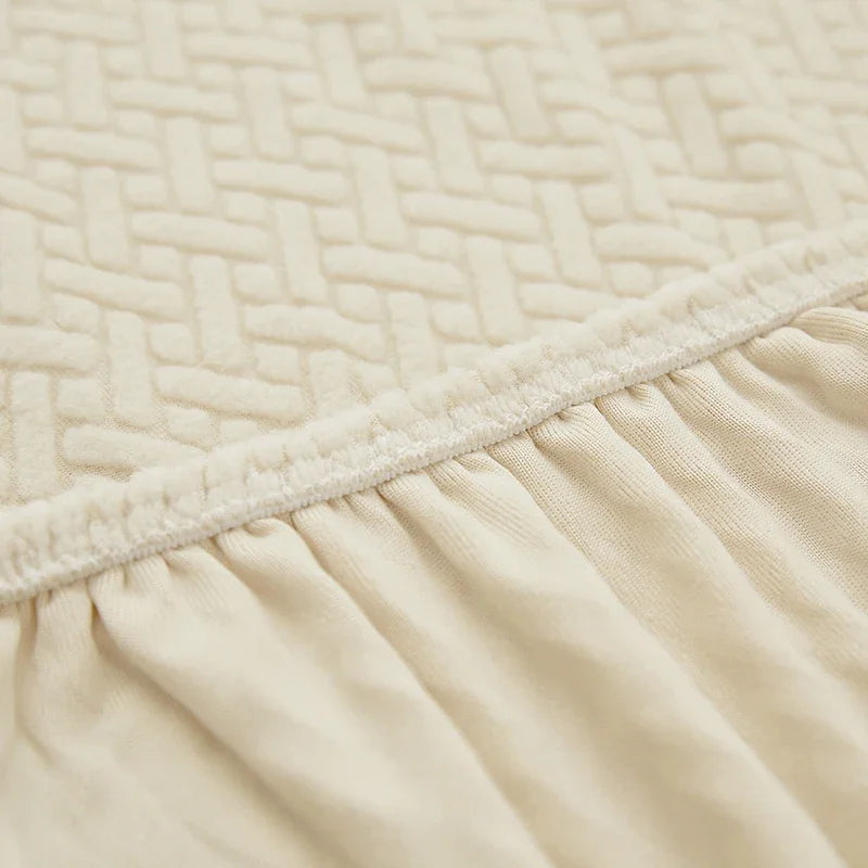 Housse de canapé élastique en Jacquard pour salon, protection de fauteuil en polaire extensible, canapé en forme de L