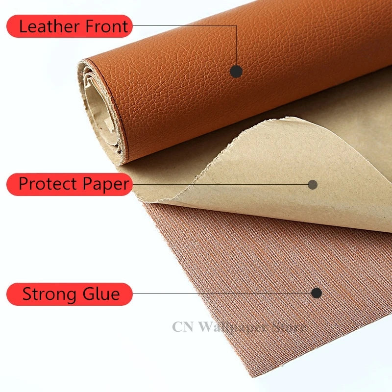 Repair Patches Self-Adhesive Leather PU Leather Fabric Stickers for Leather Clothes Sofa Car Seats Furniture Bags Repair Sticky