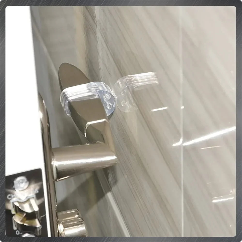 Stop Floor Door Stops Buffer No Drill Door Stopper Home Improvement Furniture Wall Safety Hardware Transparent Supplies Silicone