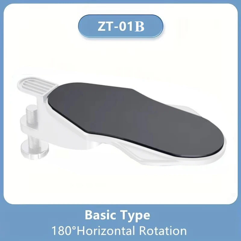 Computer Arm Rest For Desk Adjustable Ergonomic Wrist Rest Support For Keyboard Armrest Extender Rotating Mouse Pad Holder