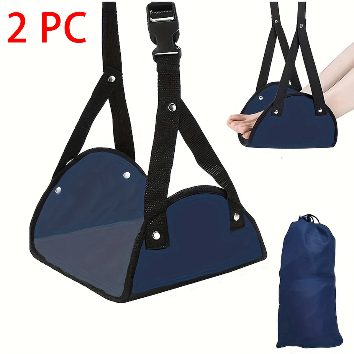 Adjustable Foot Hammocks for Travel, Car, Airplane Rest, Office Hanging, Simple Leg Support Foot Pads, Hammocks