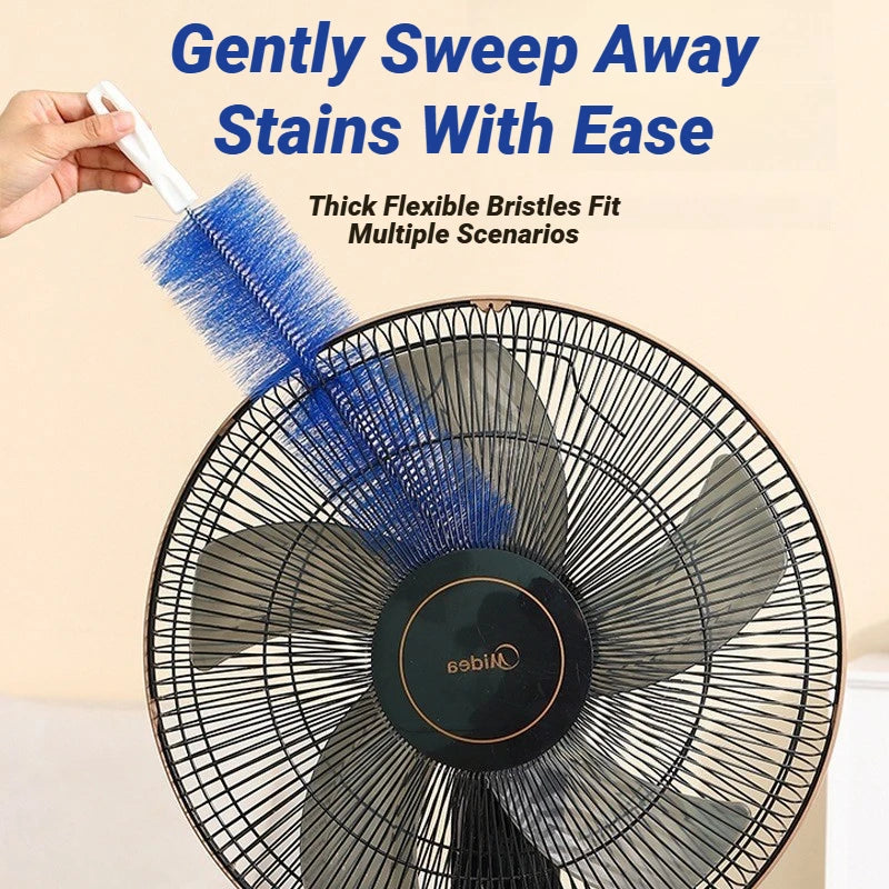 Bendable Fan Duster Ultra Fine Bristles Long Handle Cleaning Tool For Air Conditioner Furniture Shutter Car
