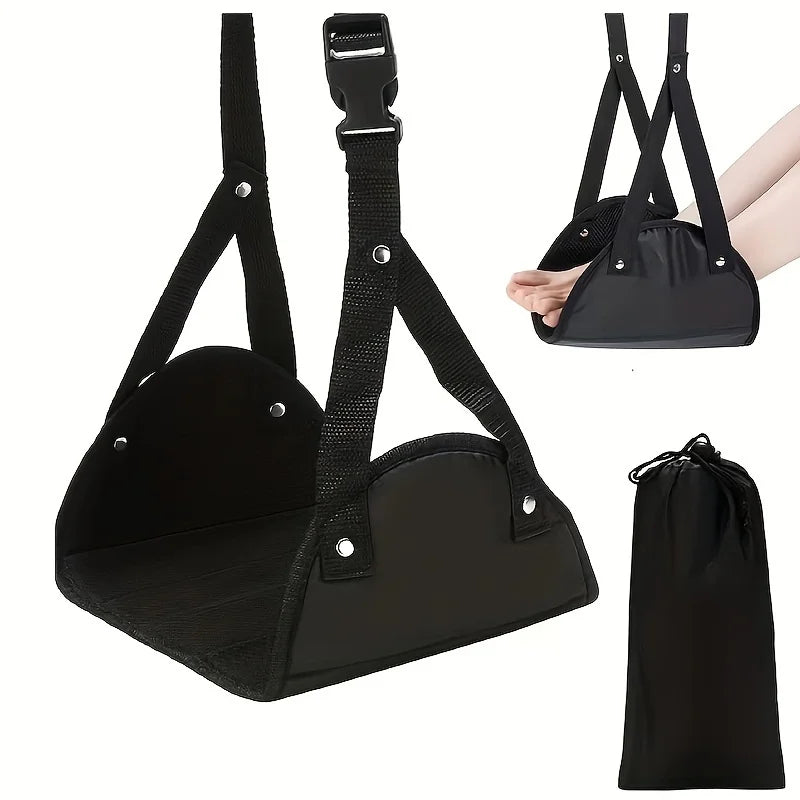 Adjustable Foot Hammocks for Travel, Car, Airplane Rest, Office Hanging, Simple Leg Support Foot Pads, Hammocks