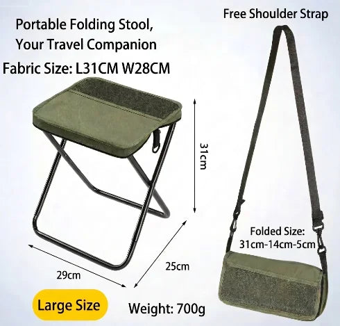 Lightweight Foldable Stool Shoulder Bag Design Collapsible Chair for Outdoor Camping & Fishing