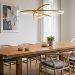 Aurora Gold Pendant Light in a dining room setting